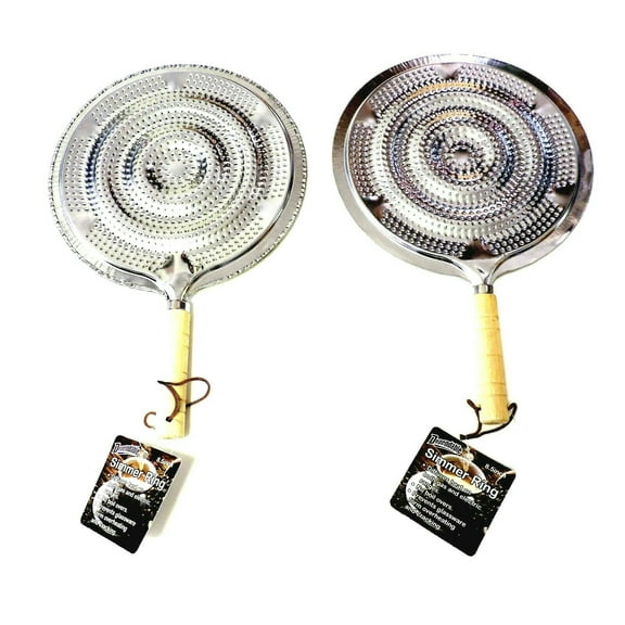 2 pk  Flame Tamer Stovetop SIMMER Ring Aluminum HEAT Diffuser Gas Electric Range