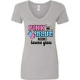 thumbnail image 3 of Inktastic Pink or Blue Mimi Loves You Women's V-Neck T-Shirt, 3 of 5