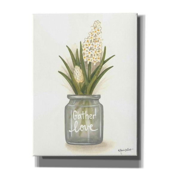 Epic Graffiti 'Gather Love Hyacinth' by Annie LaPoint, Giclee Canvas Wall Art, 40"x54"