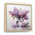 thumbnail image 2 of Designart "Elegance In The Lilac Bouquet Vase I" Lilacs Floater Framed Canvas Wall Art, 2 of 5