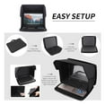 thumbnail image 4 of Suitable for 14-inch to 16-inch black laptop sleeve, wear-resistant and shock-proof sunshade privacy cover, portable outdoor foldable storage computer bag, 4 of 7