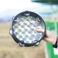 Yihuala Colorful Double Row Bells Tambourine Handbell Clap Drum ...