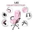 thumbnail image 3 of Silla de Oficina Master Ergonómica Giratoria Ajustable Acolchada Rosa, 3 of 5