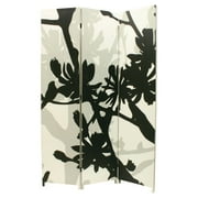 Kiera Grace Bota Stretched Canvas 3 Panel Floor Screen, Floral, 47" x 71"