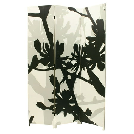Kiera Grace Bota Stretched Canvas 3 Panel Floor Screen, Floral, 47" x 71"