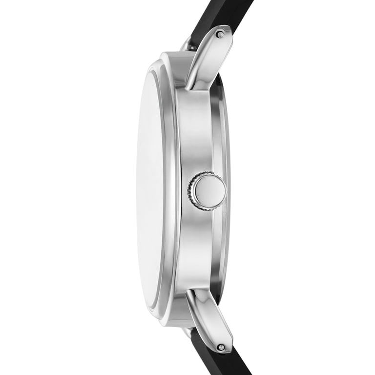 Time and Tru Women's Silver Arabic Dial Silicone Watch photo 3