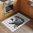 thumbnail image 3 of Grey Easter Area Rugs Collection 2'x3', Spring Country Cute Bunny Plaid Checkered Non Slip Indoor Rectangle Throw Runner Rug Floor Mat Carpet for Living Room Dining Table Bedroom Nursery, 3 of 9