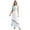 Light Blue, variant on Women's Greek Toga Dress Costume Roman Empress One Shoulder Tunic Robes for Cosplay Party Champagne M