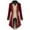 Red, variant on Kiplyki Clothes Men's Coat Printed Steampunk Medieval Tailcoat Uniform Lapel Coat