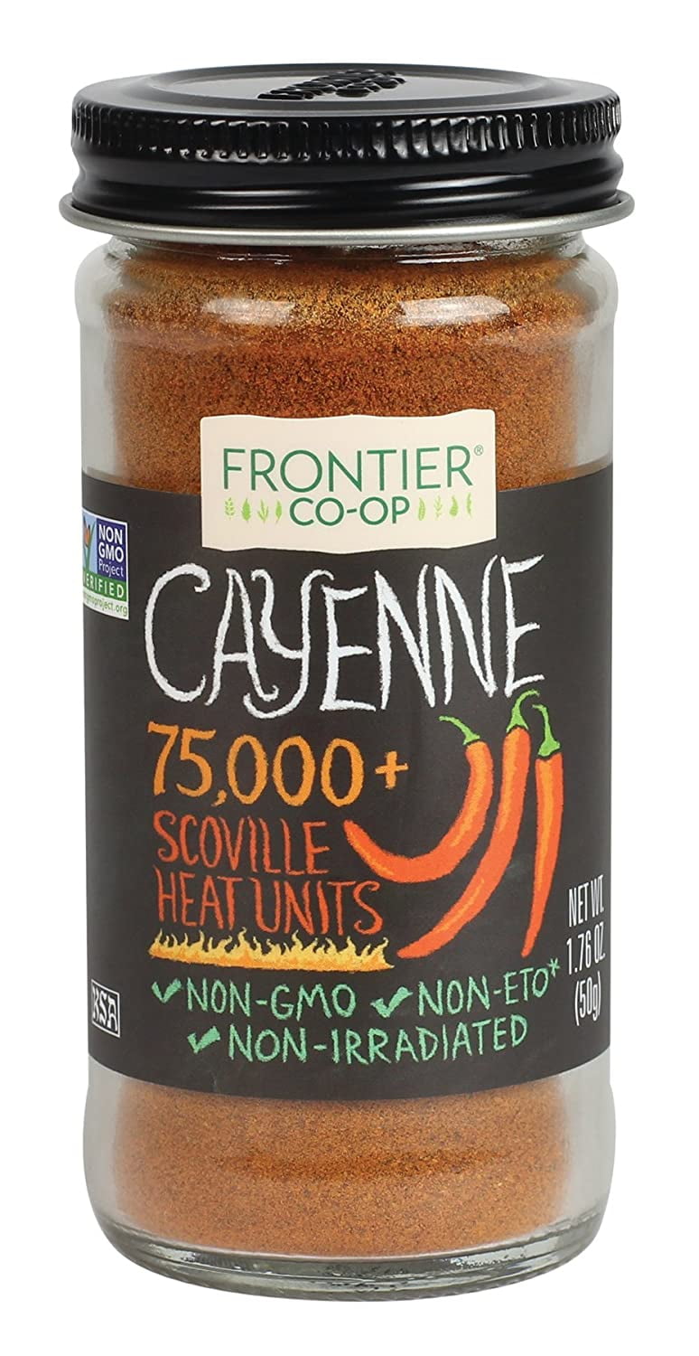 Frontier AllNatural Cayenne Pepper, Ground, 1.76Ounce Bottle