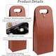 thumbnail image 3 of Portabotellas Portátiles de Piel Sintética con 2 Botellas, Funda Acolchada Reutilizable con Asas, Bolsa Aislada para Enfriar Bebidas, 3 of 3