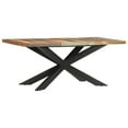 thumbnail image 6 of vidaXL Solid Wood Dining Table Kitchen Desk Furniture Multi Colors, 6 of 33