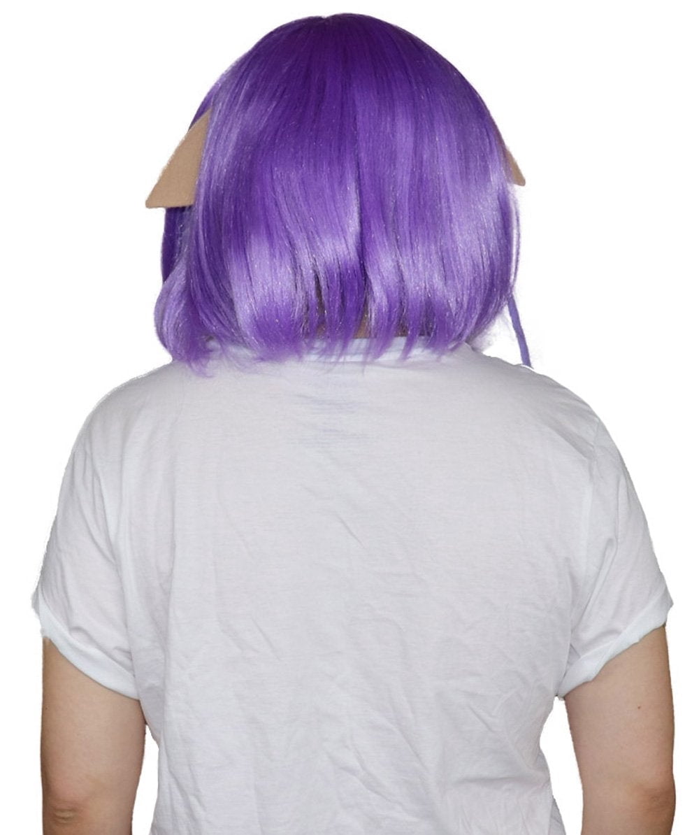 HPO | Women’s Inkling  Wig and Ears with Mask Set | Multiple Colors | Video Game Cosplay Wig | Capless Cap | For Teens and Adults