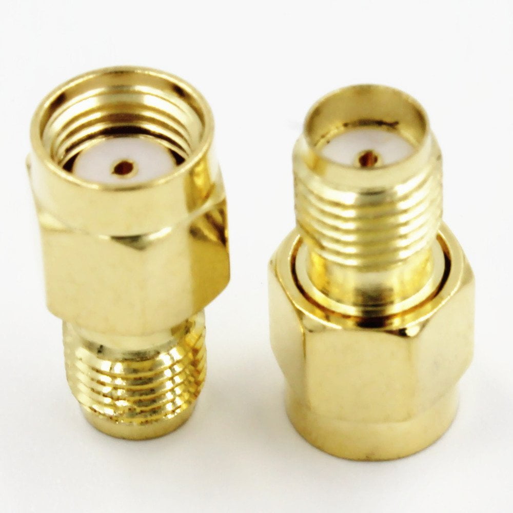 Sma Female Jack To Rp Sma Male Jack Center Rf Coaxial Adapter Connector Quick Usa Shipping