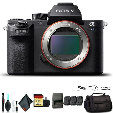 Sony Alpha a7S II Mirrorless Camera ILCE7SM2/B +Soft Bag  Additional Battery  64