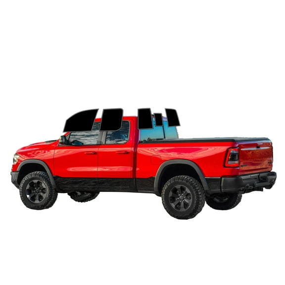 Haiy Co - PreCut 2Ply 05% Window Tint Film Kit For 2019-2024 RAM 1500 Extended -Side+Rear Window