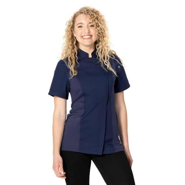 Chaqueta de Chef Springfield para Mujer Chef Works Azul Marino Talla XS