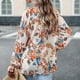 thumbnail image 5 of Camisa de moda para mujer con un solo pecho blusas estampadas florales Tops atuendo diario, 5 of 7