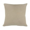 thumbnail image 6 of 20" X 20" Taupe Brown 100% Cotton Zippered Pillow, 6 of 10