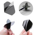 thumbnail image 2 of 30 Pcs High Quality Simple Pure Black PET Dart Flights, 2 of 5