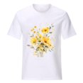 thumbnail image 3 of Women's Vintage Flowers Shirt Casual Boho Floral Print Blouses Summer Trendy Loose Lightweight Tops for Girl, 3 of 5