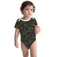 thumbnail image 3 of Daiia Neon Mardi Gras Printed Unisex-Baby Short Sleeve Onesies Bodysuits Baby Climbing Clothes Soft and Comfortable Romper with Expandable Shoulder Design-6 Months, 3 of 8
