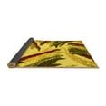 thumbnail image 2 of Ahgly Company Indoor Round Abstract Yellow Modern Area Rugs, 8' Round, 2 of 4