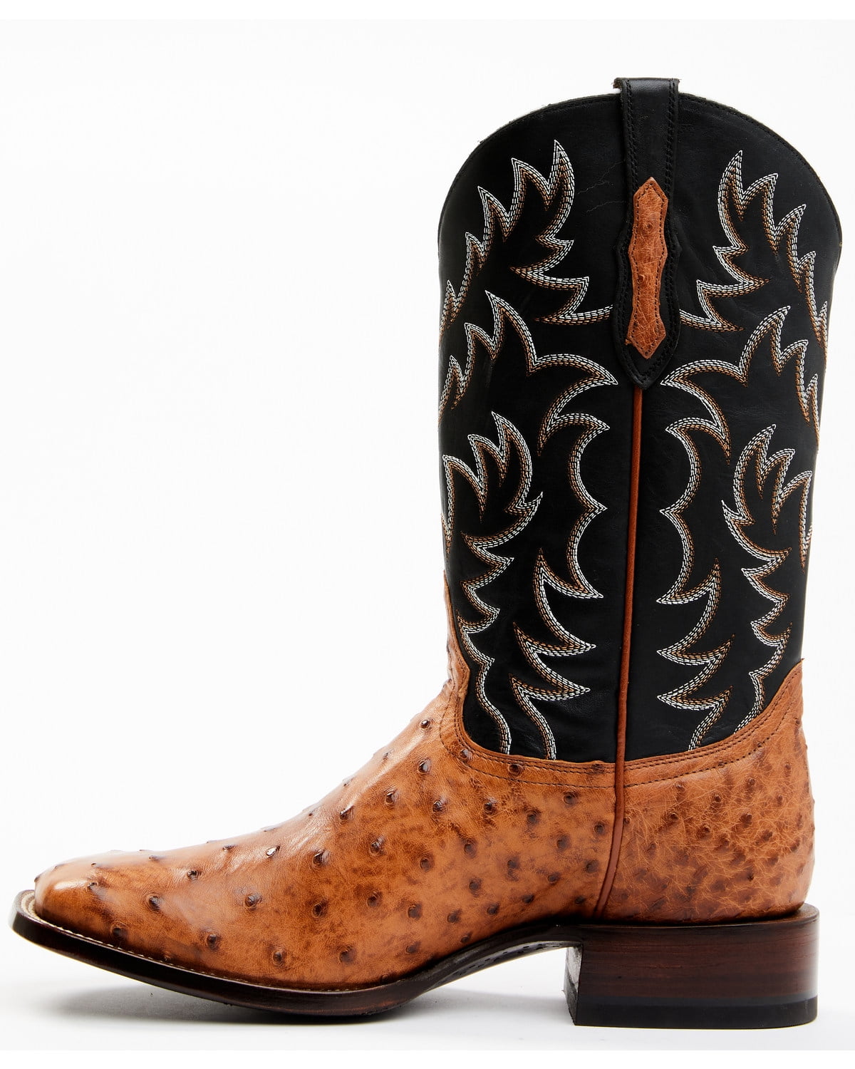 大猿 Cody James Men's Full Quill Cognac Ostrich Exotic Western