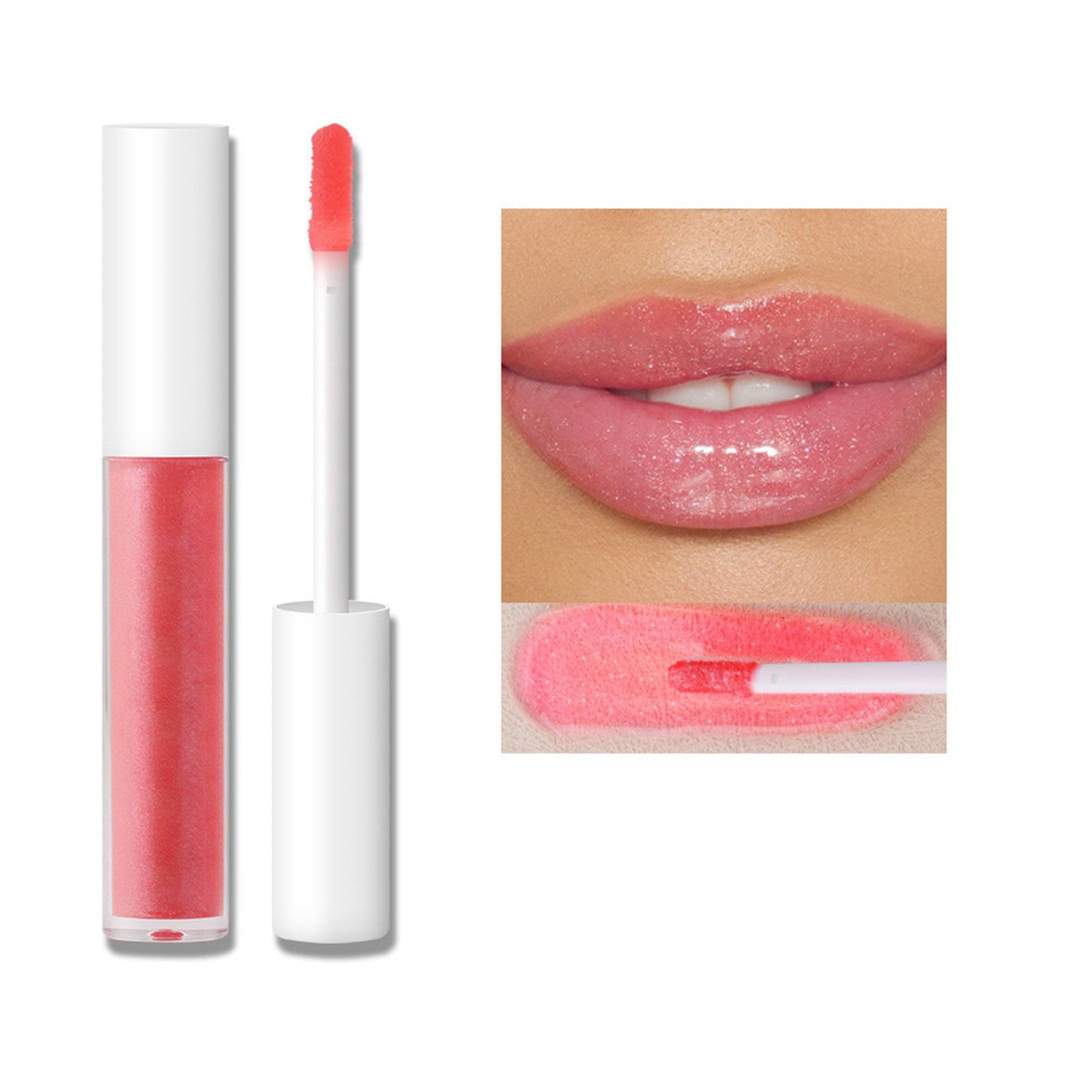 NIUREDLTD Lip Gloss Mirror Series Hydrating Lip Gloss With Oil High ...