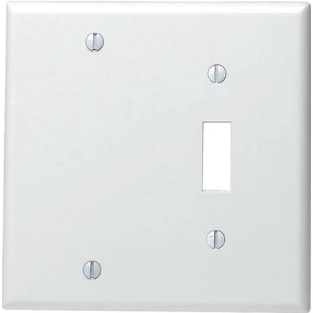 WALL PLATE WHITE 2GANG (Pack of 1)