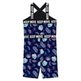 thumbnail image 4 of YUUMIN Girls Printed One Piece Boyleg Swimsuits Halter Neck Gymnastics Unitard Swim Bodysuits Navy Blue Plants 12, 4 of 5