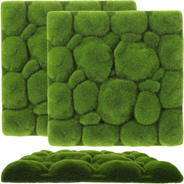 ColoMX 3 piezas de follaje artificial para decoración de pared, musgo falso.