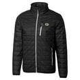 thumbnail image 2 of Men's Cutter & Buck Black Green Bay Packers Rainier PrimaLoft Eco Insulated Full-Zip Puffer Jacket, 2 of 3