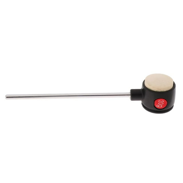 Palillo Mazo de Tambor Cabeza de Fieltro de material acero Inoxidable Duradero Pedales de Bombo kusrkot Tambor de percusión