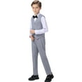 thumbnail image 2 of Boys Suit Kids Formal Wedding Tuxedo Dress Suits for Teen Boys Vest and Pants Set, 2 of 13