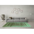 thumbnail image 3 of Ahgly Company Indoor Rectangle Oriental Turquoise Blue Traditional Area Rugs, 3' x 5', 3 of 4