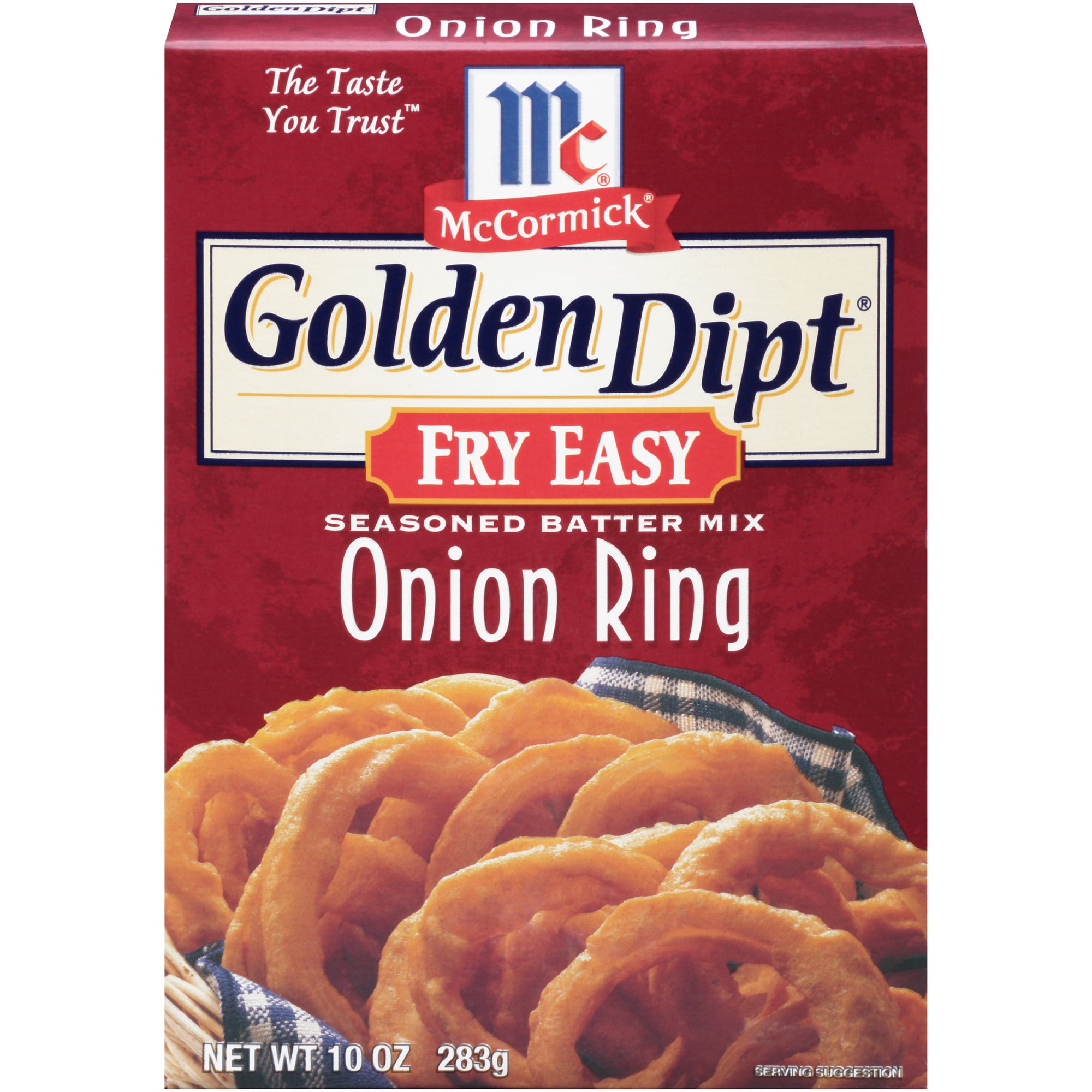 McCormick Golden Dipt Fry Easy Onion Ring Seasoned Batter Mix, 10 oz