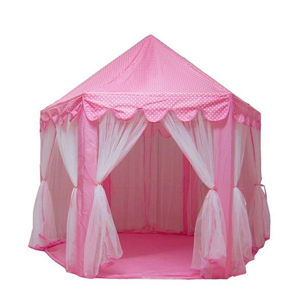 Princess Castle Play Tent for Girls Indoor Outdoor Unisex,Dia 1.4M
