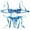 Blue, variant on Icvfdpl Lingerie for Women Floral Lace Set Sheer Embroidered Mesh Bra Panty Underwear for Honeymoon Wedding Night