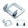 thumbnail image 1 of Colgadores para tableros de espuma con dientes de sierra de metal - Paquete de 100 - Colgador con núcleo de espuma, 1 of 5