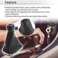 thumbnail image 3 of Unique Bargains Pomo de Cambio Manual de 5 Velocidades con Cubierta para Chevrolet Cruze 2010-2015 Plástico Cuero Sintético Palanca de Cambios Automotriz Negro, 3 of 7
