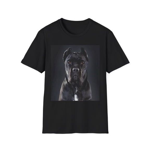 Cane Corso Dog Unisex Softstyle T-Shirt, Black dog shirt, Dog clothing