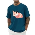 thumbnail image 2 of Jjayotai Men Shirts, Graphic Tee, 3D Pattern Printed T-Shirt, Design Unique Stylish Tee for Men, Comfortable Casual Wear Perfect for Parties Sky Blue^1 XL, 2 of 5