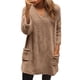 thumbnail image 2 of AUNVITO Women's V-Neck Long Sleeve Top Soft Fleece Casual Comfort Fit, 2 of 9