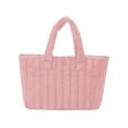 thumbnail image 1 of Womens Simple Tote Bag All-matching Top Handle Handbag Solid Color Shoulder Bag, 1 of 5