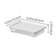 thumbnail image 3 of Recipiente de plástico blanco para almacenar alimentos con tapa abatible | Dispensador de queso y organizador para frutas, jengibre, ajo y especias | Caja de 1 pieza apta para refrigerador, 3 of 6