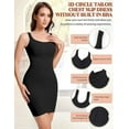 thumbnail image 3 of COMFREE Full Slips for Women Under Dresses Smooth Shapewear Dress Tummy Control Body Shaper Shaping Cami, 3 of 6