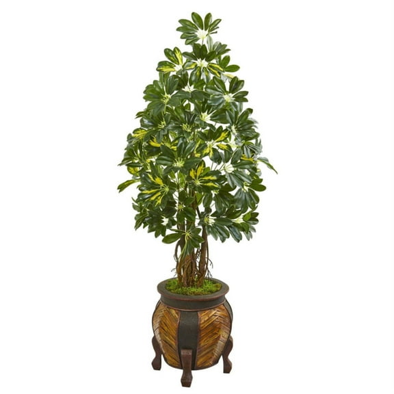 Nearly Natural 4ft. Wyoming Mixed Pine Artificial Christmas Tree with 250 Clear Lights and 462 Bendable Branches