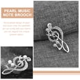 thumbnail image 2 of Broche Décorative à Revers avec Note de Musique Perle, Broche de Manteau, Broche Décorative pour Femmes, Broche à Revers, Broche de Chandail, 2 of 8