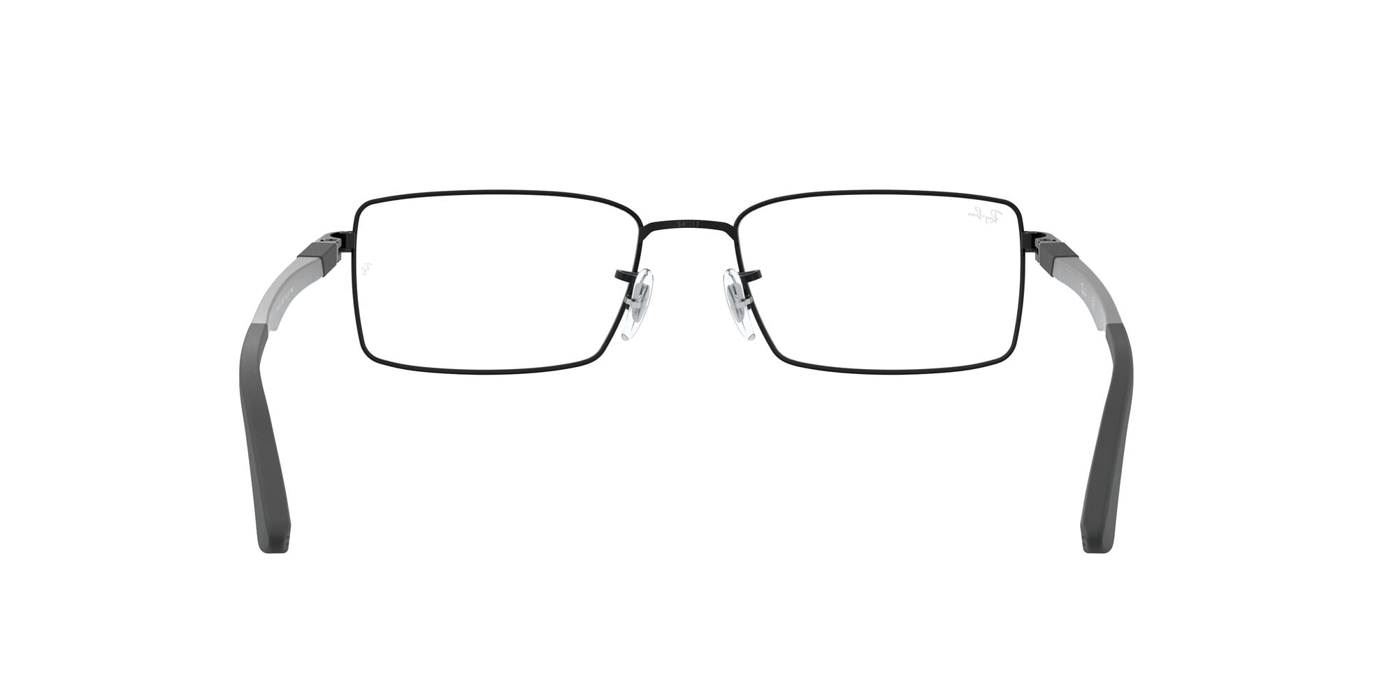 Ray-Ban Unisex Size 54 Rectangular RB6275 Optics Prescription Eyeglasses with Case, Matte Black